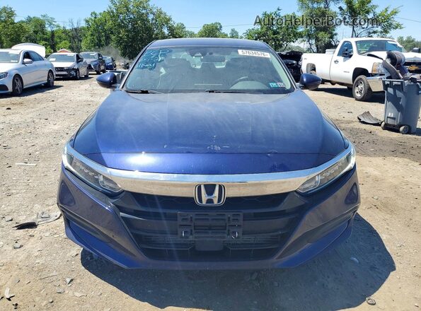 1HGCV1F19JA104424 2018 HONDA ACCORD Blue Widok z przodu