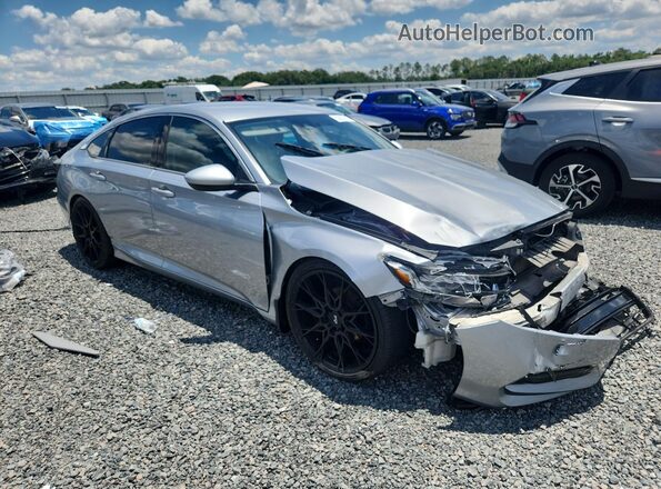 1HGCV1F19JA123152 2018 HONDA ACCORD Silver წინა მარჯვენა