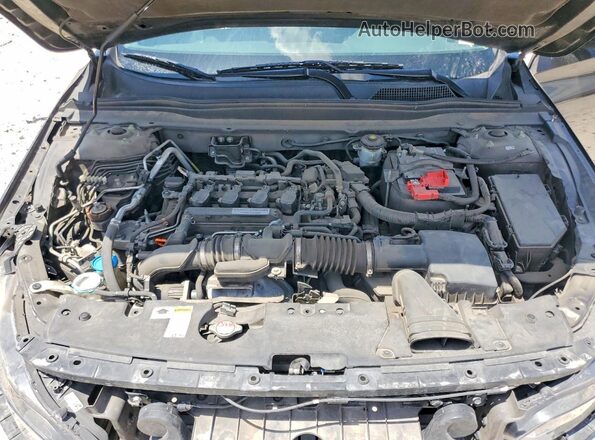 1HGCV1F19JA136502 2018 HONDA ACCORD Gray Սալոնի հետևի տեսք