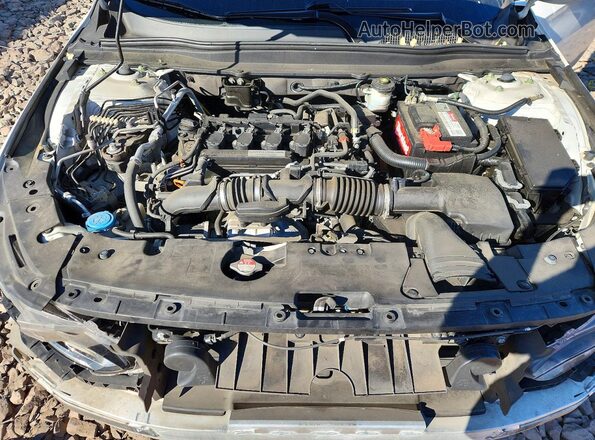 1HGCV1F19JA152800 2018 HONDA ACCORD Белый Вид задней части салона