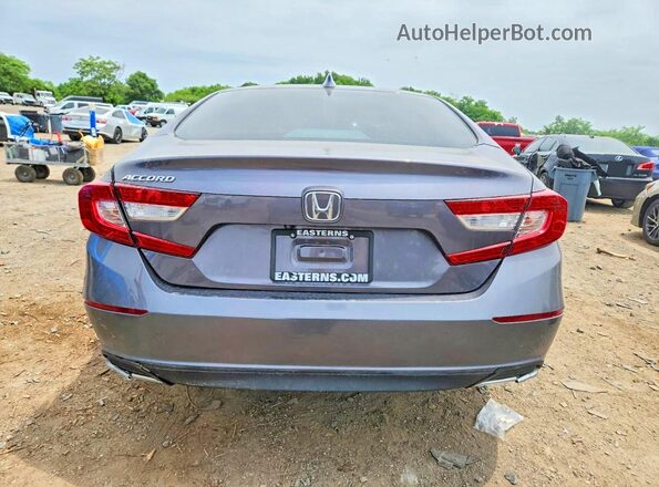 1HGCV1F19JA202367 2018 HONDA ACCORD Gray უკანა ხედი