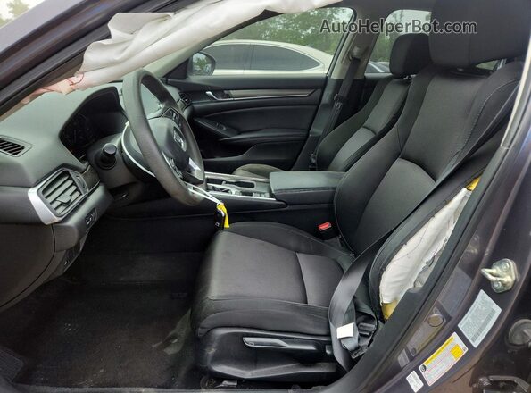 1HGCV1F19JA202367 2018 HONDA ACCORD Gray წინა სალონის ხედი