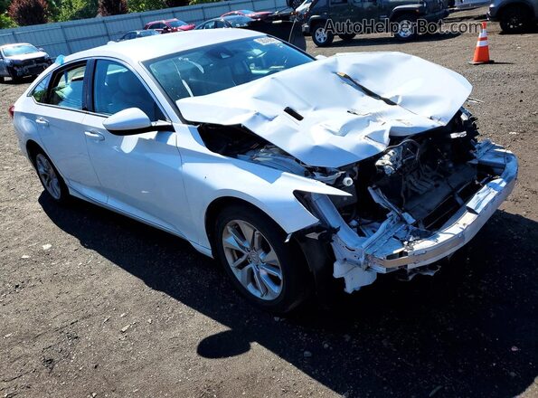1HGCV1F19JA209237 2018 HONDA ACCORD White Передня права чверть