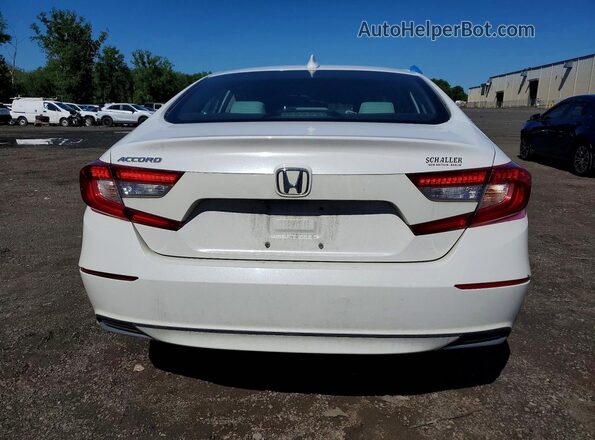 1HGCV1F19JA209237 2018 HONDA ACCORD White Вид ззаду