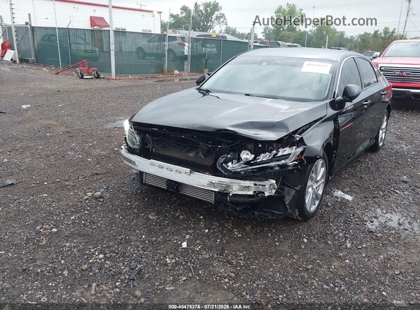 1HGCV1F19KA049667 2019 HONDA ACCORD Black Դիմացի տեսք