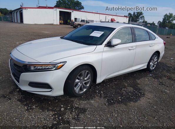1HGCV1F19KA059910 2019 HONDA ACCORD Белый Передняя левая четверть