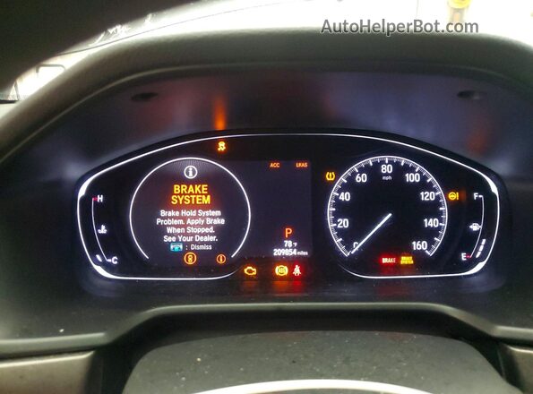 1HGCV1F19KA060023 2019 HONDA ACCORD Gray Vista del cuadro de instrumentos