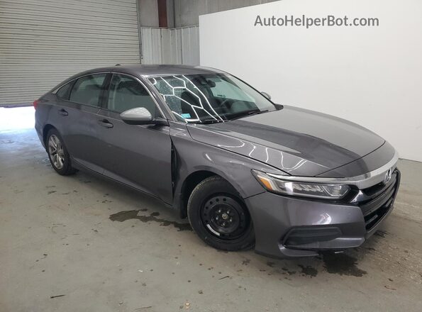 1HGCV1F19KA060023 2019 HONDA ACCORD Gray Vista de la etiqueta del VIN
