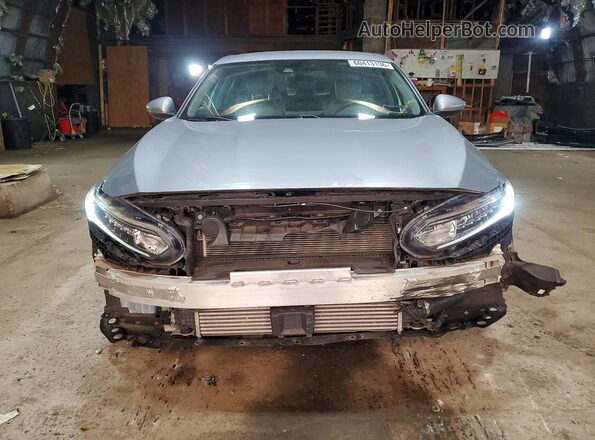 1HGCV1F19KA079851 2019 HONDA ACCORD Silver Front view