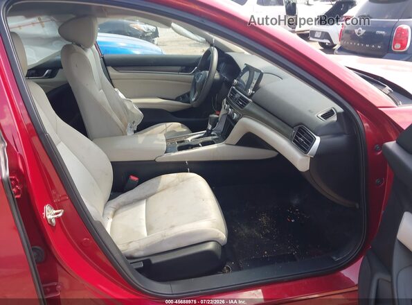1HGCV1F19KA083317 2019 HONDA ACCORD Red Widok wnętrza z przodu