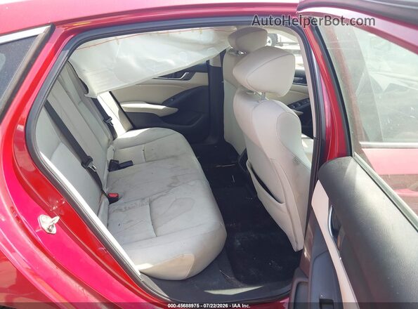 1HGCV1F19KA083317 2019 HONDA ACCORD Red Widok naklejki z numerem VIN