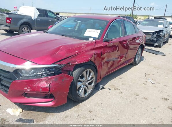 1HGCV1F19KA083317 2019 HONDA ACCORD Red Widok z przodu