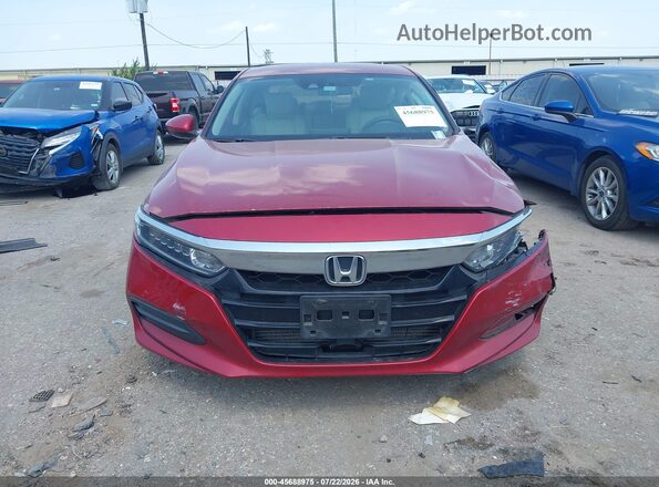 1HGCV1F19KA083317 2019 HONDA ACCORD Red Widok zestawu wskaźników