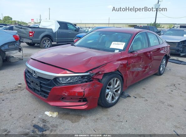 1HGCV1F19KA083317 2019 HONDA ACCORD Red Przód lewy
