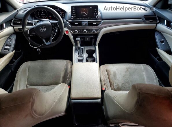 1HGCV1F19KA093751 2019 HONDA ACCORD Red Вид панелі приладів