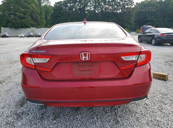 1HGCV1F19KA093751 2019 HONDA ACCORD Red Вид ззаду