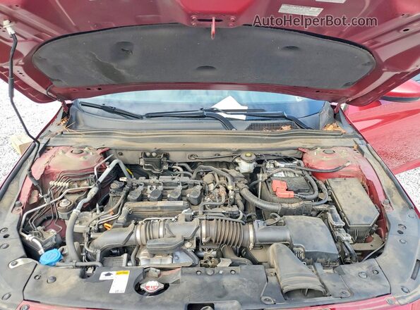 1HGCV1F19KA093751 2019 HONDA ACCORD Red Вид задньої частини салону