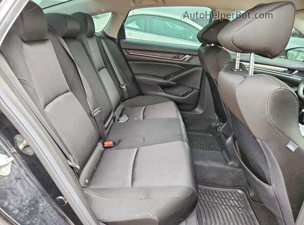 1HGCV1F19KA163720 2019 HONDA ACCORD Black Հետևի նստատեղերի տեսք