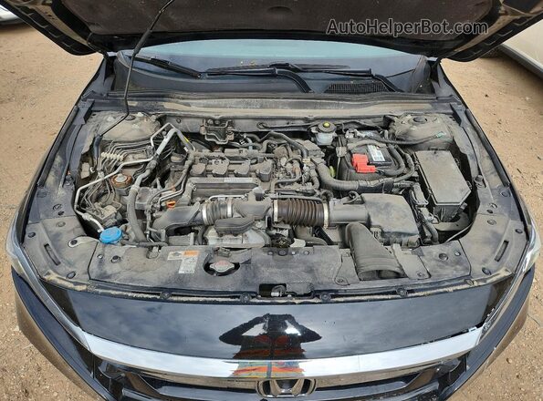 1HGCV1F19KA163720 2019 HONDA ACCORD Black Սալոնի հետևի տեսք