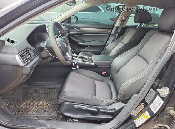 1HGCV1F19KA163720 2019 HONDA ACCORD Black Սալոնի դիմացի տեսք