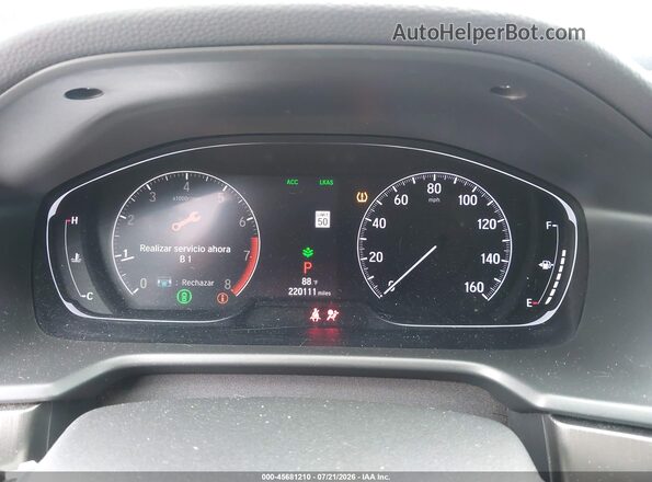 1HGCV1F19LA013043 2020 HONDA ACCORD Gray Widok tylnych siedzeń