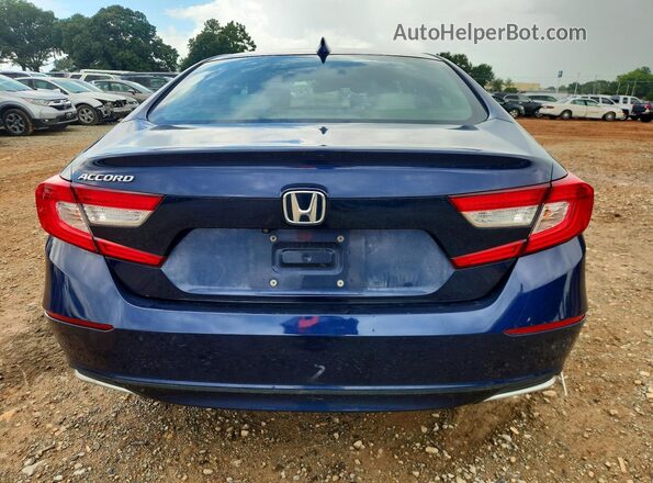 1HGCV1F19LA052702 2020 HONDA ACCORD Синий Вид сзади