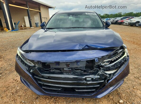 1HGCV1F19LA052702 2020 HONDA ACCORD Синий Вид спереди