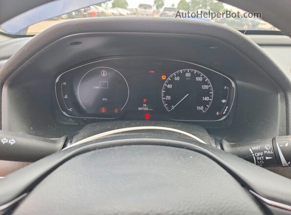 1HGCV1F19LA052702 2020 HONDA ACCORD Синий Вид щитка приборов