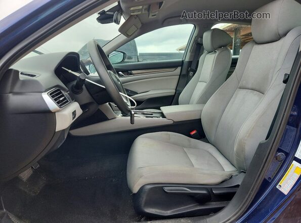 1HGCV1F19LA052702 2020 HONDA ACCORD Синий Вид салона спереди