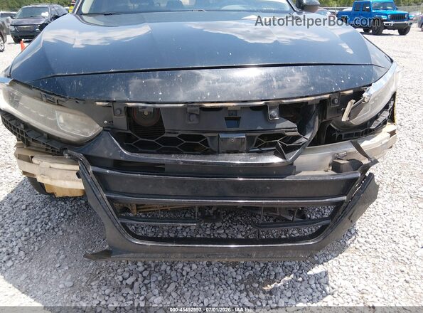 1HGCV1F19LA101235 2020 HONDA ACCORD Black Դիմացի տեսք