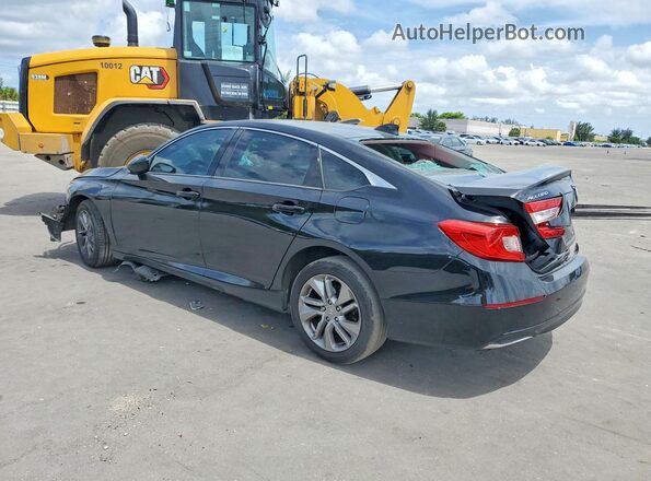 1HGCV1F19LA114633 2020 HONDA ACCORD Black Trasero izquierdo