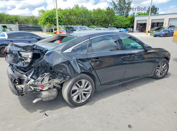 1HGCV1F19LA114633 2020 HONDA ACCORD Black Trasero derecho