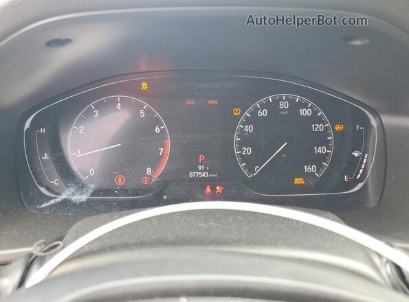 1HGCV1F19LA114633 2020 HONDA ACCORD Black Vista del cuadro de instrumentos