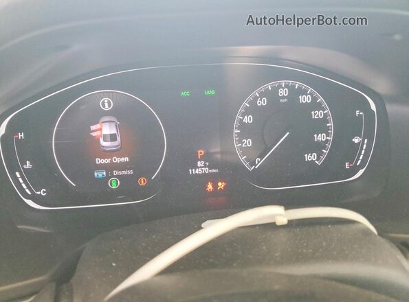 1HGCV1F19LA144862 2020 HONDA ACCORD White Widok zestawu wskaźników