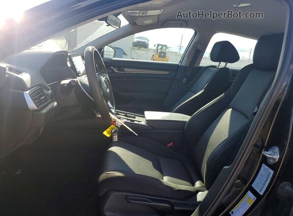 1HGCV1F19MA013125 2021 HONDA ACCORD Черный Вид салона спереди