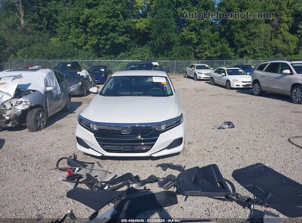 1HGCV1F19MA014291 2021 HONDA ACCORD White უკანა სალონის ხედი