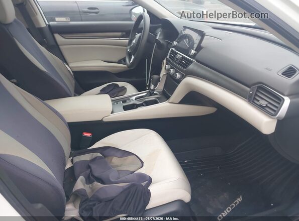 1HGCV1F19MA045265 2021 HONDA ACCORD White Widok wnętrza z przodu