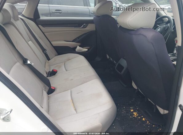 1HGCV1F19MA045265 2021 HONDA ACCORD White Widok naklejki z numerem VIN