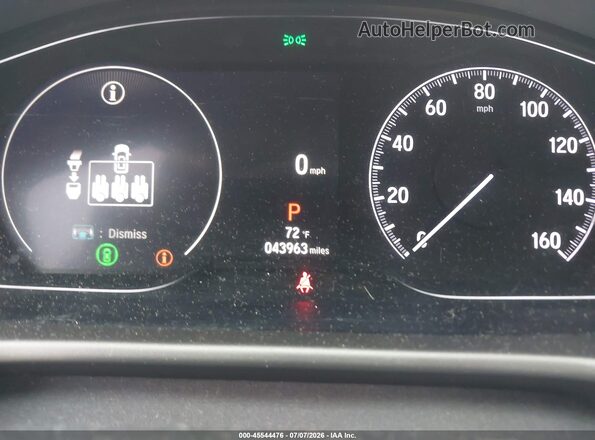 1HGCV1F19MA045265 2021 HONDA ACCORD White Widok tylnych siedzeń