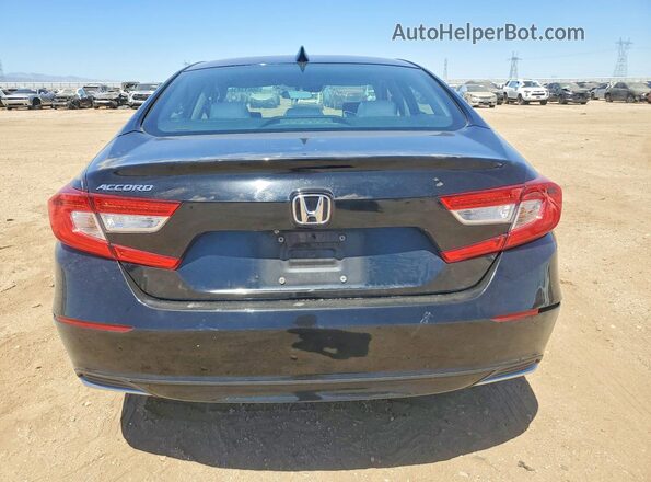 1HGCV1F19MA065659 2021 HONDA ACCORD Black უკანა ხედი