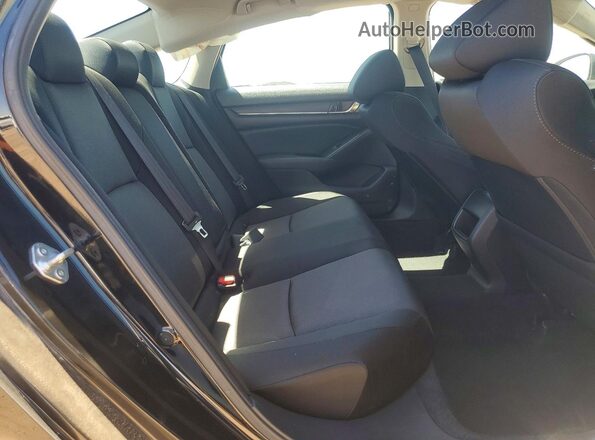 1HGCV1F19MA065659 2021 HONDA ACCORD Black უკანა სავარძლების ხედი