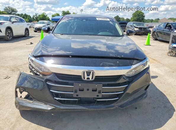1HGCV1F19MA119316 2021 HONDA ACCORD Black Front view