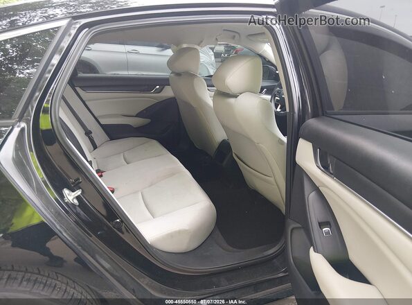 1HGCV1F1XJA002307 2018 HONDA ACCORD Black Widok naklejki z numerem VIN