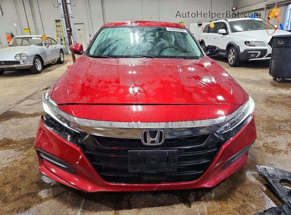 1HGCV1F1XJA067643 2018 HONDA ACCORD Red Widok z przodu