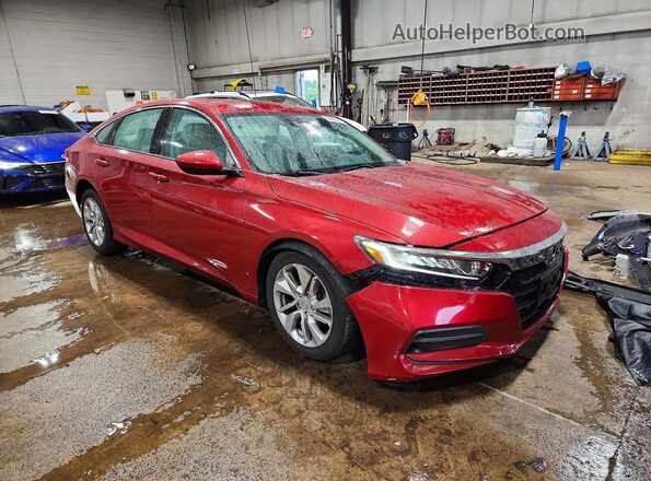 1HGCV1F1XJA067643 2018 HONDA ACCORD Red Przód prawy