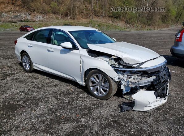 1HGCV1F1XJA103654 2018 HONDA ACCORD White Delantero derecho