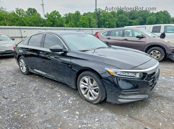 1HGCV1F1XJA169802 2018 HONDA ACCORD Black Przód prawy