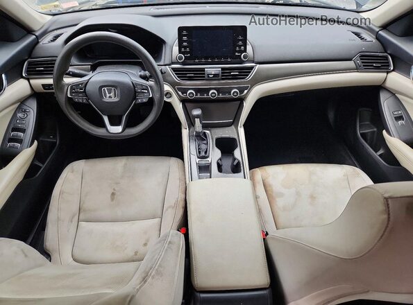 1HGCV1F1XJA169802 2018 HONDA ACCORD Black Widok zestawu wskaźników