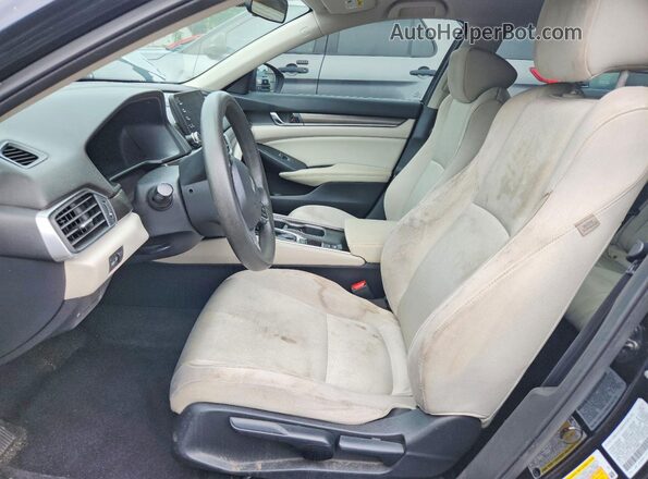 1HGCV1F1XJA169802 2018 HONDA ACCORD Black Widok deski rozdzielczej
