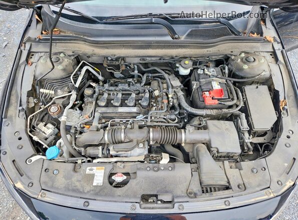 1HGCV1F1XJA169802 2018 HONDA ACCORD Black Widok komory silnika
